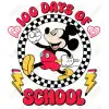 100 Days of School Mickey Mouse DTF  Iron on Transfer 