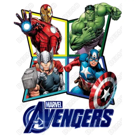 Avengers DTF  Shirt Iron on Transfer