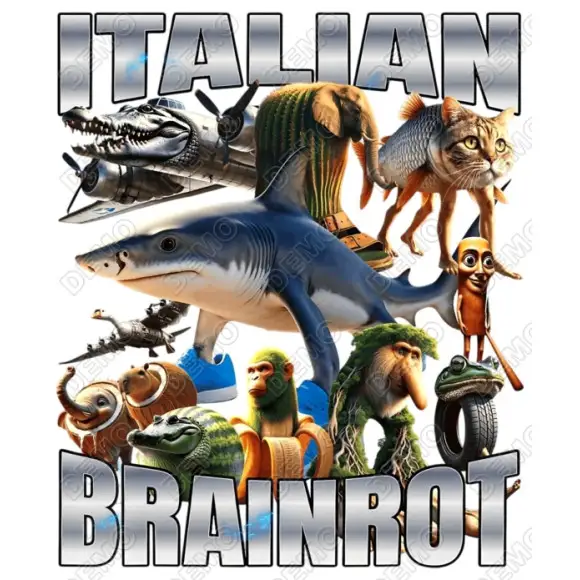 BRAINROT DTF Iron on Transfer