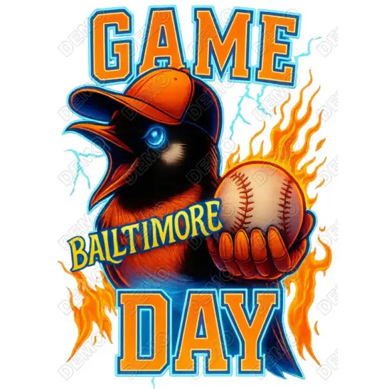 Baltimore Baseball  DTF Iron on Transfer