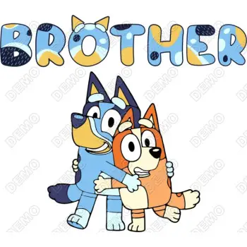 Bluey Brother  DTF Iron on Transfer 