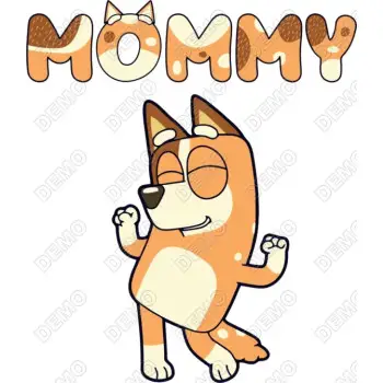 Bluey Mommy  DTF Iron on Transfer 
