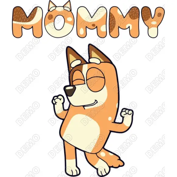 Bluey Mommy  DTF Iron on Transfer
