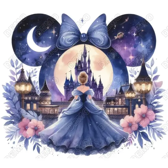 Disney Princess DTF Iron on Transfer