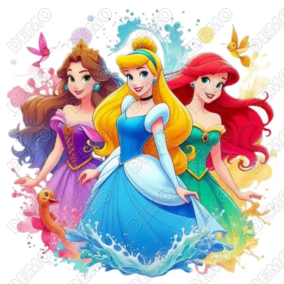 Disney Princess   DTF  Shirt Iron on Transfer  N9