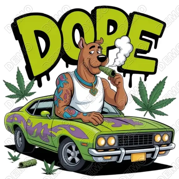 Dope Scooby Doo DTF Iron on Transfer