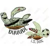 Finding Nemo Turtles  DTF  Iron on Transfer 