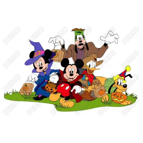 Halloween Disney  Characters DTF   Iron on Transfer