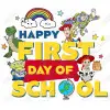 Happy First Day of School Toy Story  DTF  Shirt Iron on Transfer 