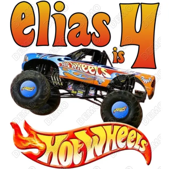 Hot Wheels  Birthday DTF  Shirt Iron on Transfer