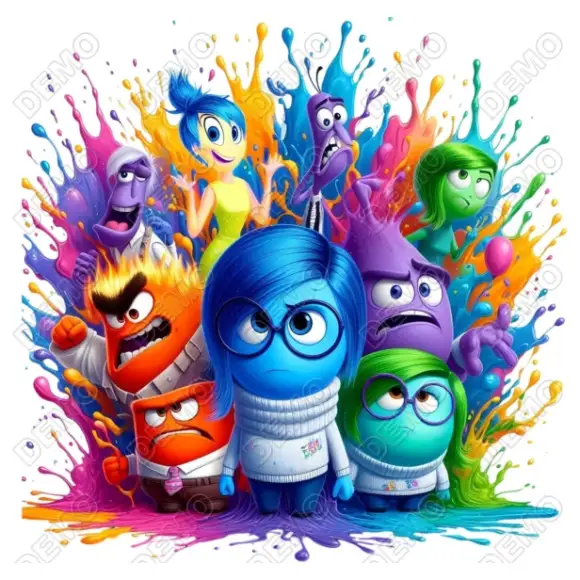 Inside Out  DTF  Shirt Iron on Transfer N3