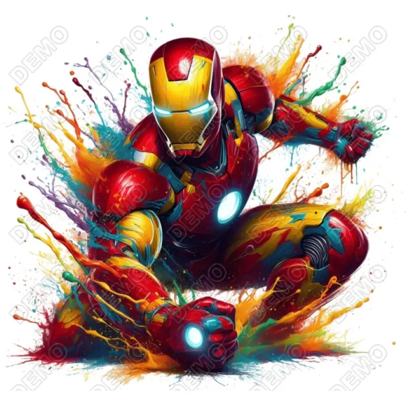 Iron Man DTF Shirt Iron on Transfer N9 Iron Man DTF Shirt Iron on Transfer N9