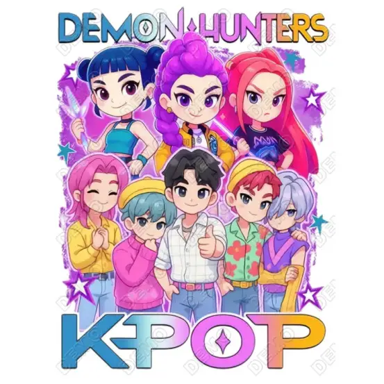 KPop Demon Hunters  DTF Iron on Transfer N2