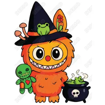 Labubu Halloween DTF Iron on Transfer 