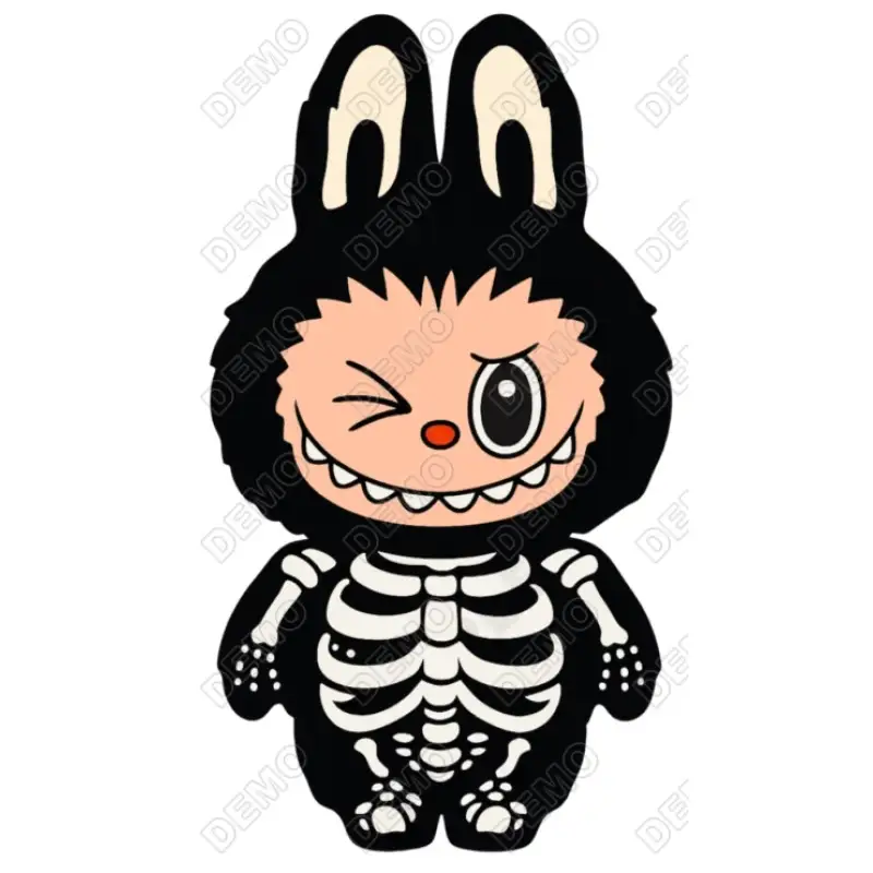 Labubu Halloween DTF Iron on Transfer N4 Labubu Halloween DTF Iron on Transfer N4