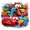 Lightning McQueen Cars DTF  Shirt Iron on Transfer 