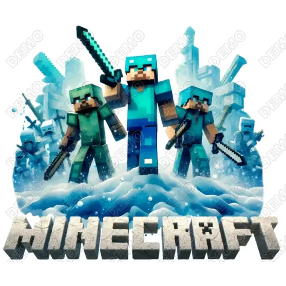 Minecraft  DTF Iron on Transfer N90