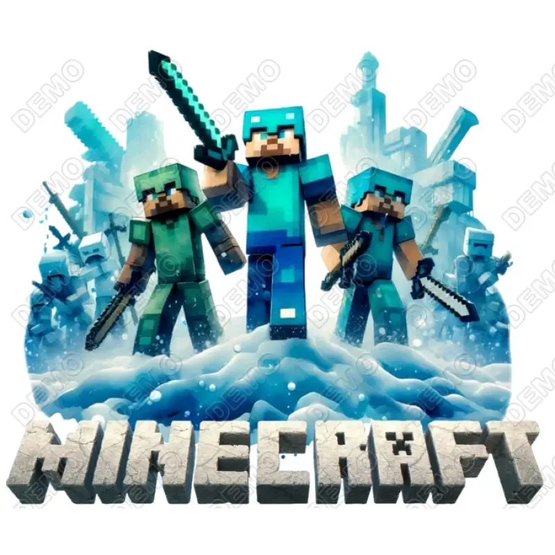 Minecraft DTF Iron on Transfer N90 Minecraft DTF Iron on Transfer N90