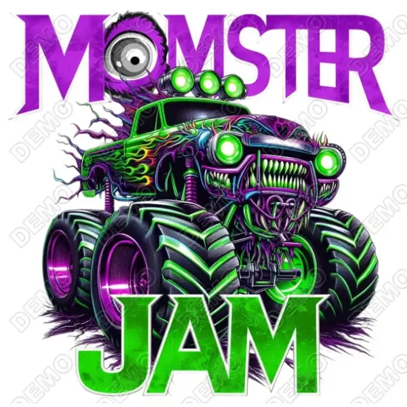 Monster Jam Truck DTF  Iron on Transfer