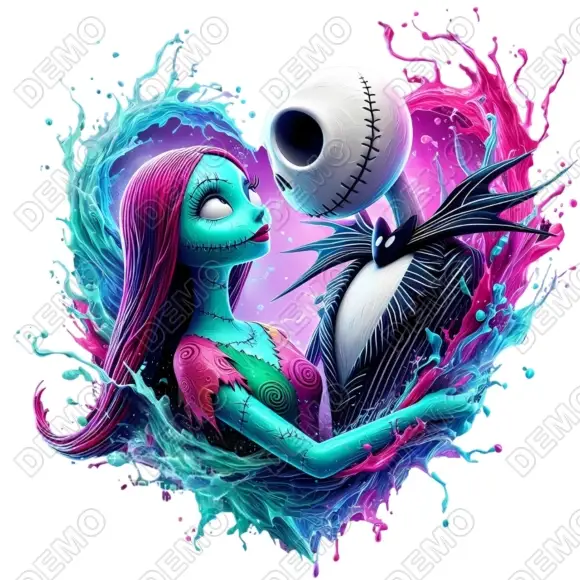 Nightmare Before Christmas DTF Shirt Iron on Transfer