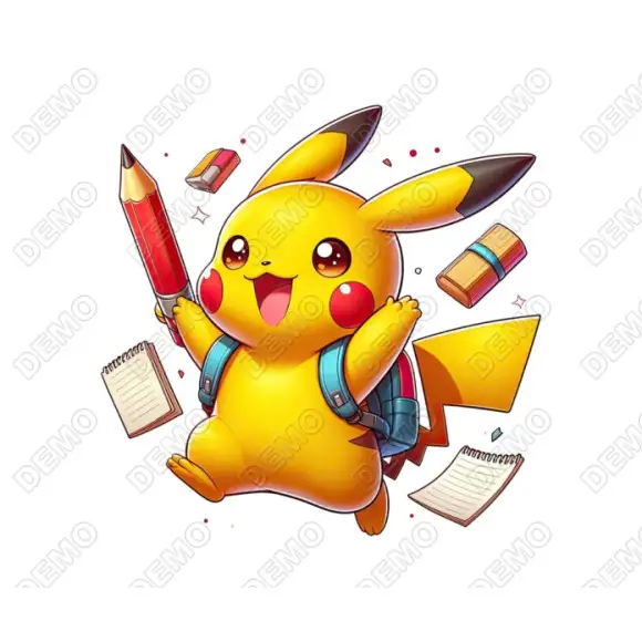 Pokemon  Back to School  DTF  Iron on Transfer  N8