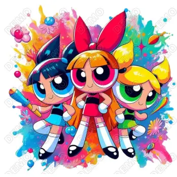 Powerpuff Girls  DTF Iron on Transfer N12