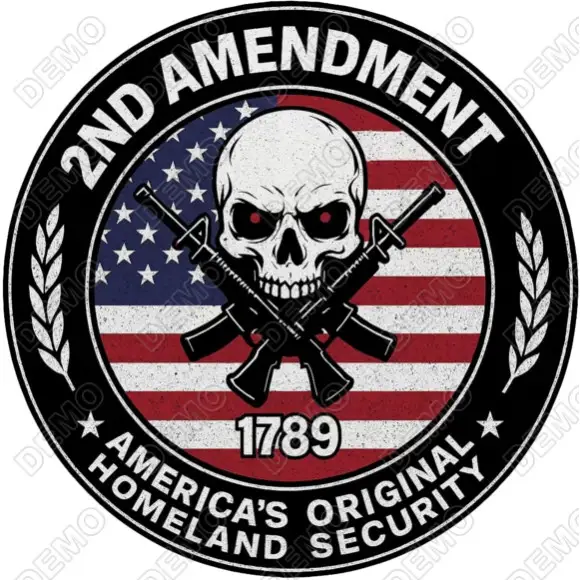 Second Amendment DTF  Shirt Iron on Transfer