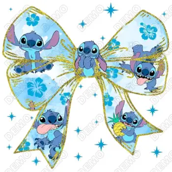  Stitch Bow  DTF  Iron on Transfer