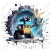 Wall - E  DTF   Iron on Transfer  