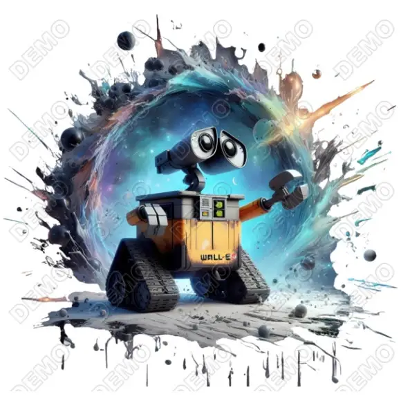 Wall - E  DTF   Iron on Transfer