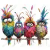 Whimsical  Birds  Creatures DTF Iron on Transfer 