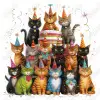 Whimsical  Cats DTF Iron on Transfer 
