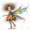 Whimsical  Fairy  DTF Iron on Transfer 