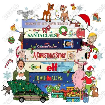  90's Style Christmas  DTF  Shirt Iron on Transfer 