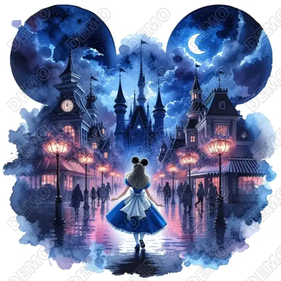 Alice in Wonderland  DTF Iron on Transfer  N98