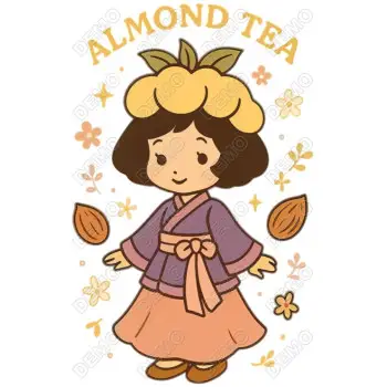 Almond Tea DTF  Iron on Transfer 