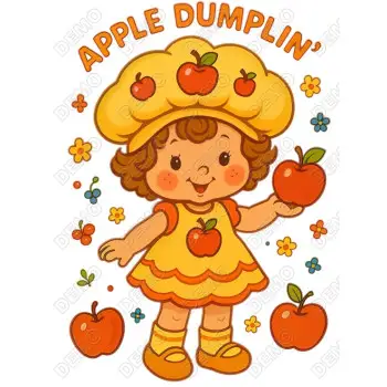Apple Dumplin'  DTF  Iron on Transfer  