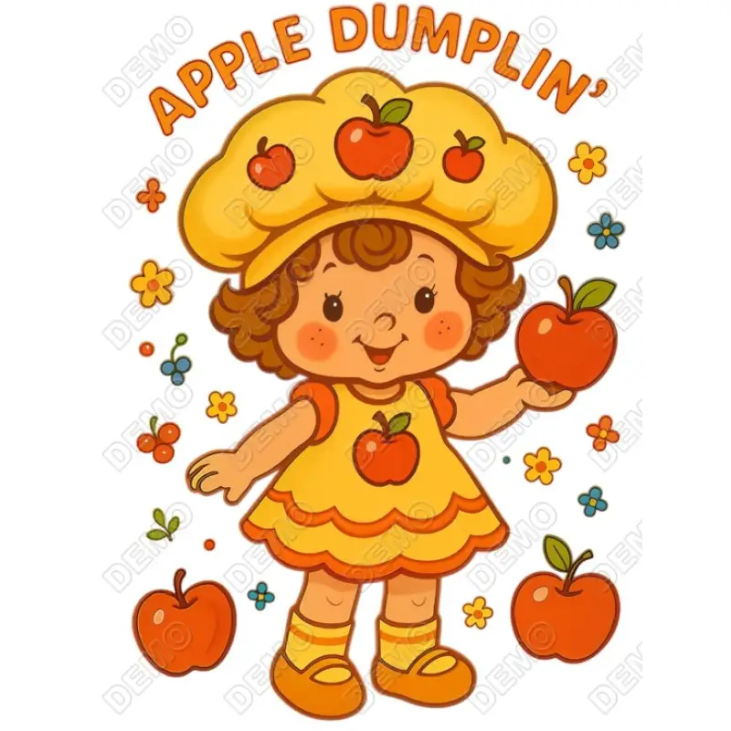 Apple Dumplin'  DTF  Iron on Transfer