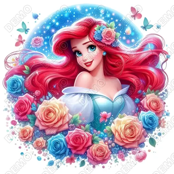 Ariel  Mermaid   Nemo DTF  Shirt Iron on Transfer N5