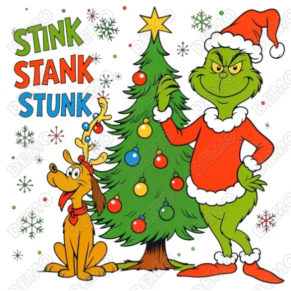 Christmas  Grinchmas  DTF Shirt Iron on Transfer