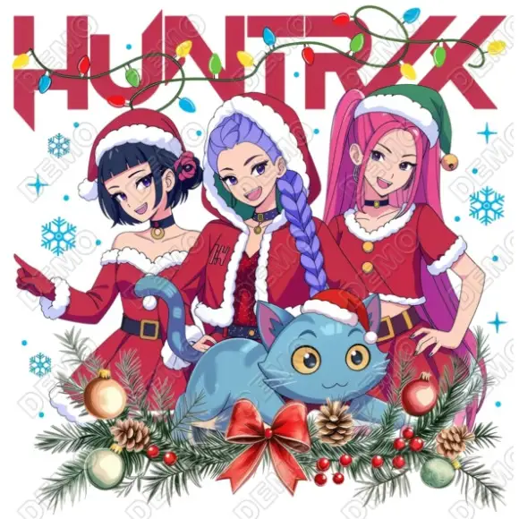 Christmas  Huntrix DTF Iron on Transfer