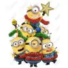  Christmas Minions DTF  Iron on Transfer 