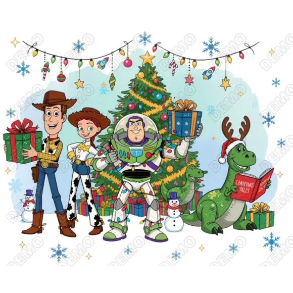 Christmas  Toy Story  DTF Shirt Iron on Transfer N4