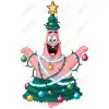 Christmas Tree Patrick Star DTF Iron on Transfer