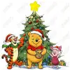 Christmas  tree  Pooh DTF  Shirt Iron on Transfer   Christmas  tree  Pooh DTF  Shirt Iron on Transfer