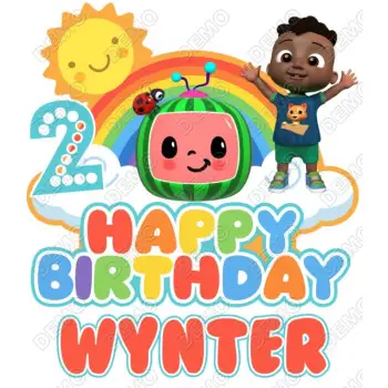 Cocomelon Cody  Birthday   DTF  Iron on Transfer 