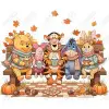 Coffee Season Pooh Tiger Piglet Pumpkin  DTF  Iron on Transfer 