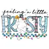 Frosty The Snowman  DTF  Shirt Iron on Transfer 