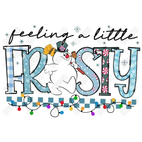 Frosty The Snowman  DTF  Shirt Iron on Transfer
