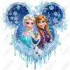 Frozen  Elsa Olaf  Anna DTF  Shirt Iron on Transfer 